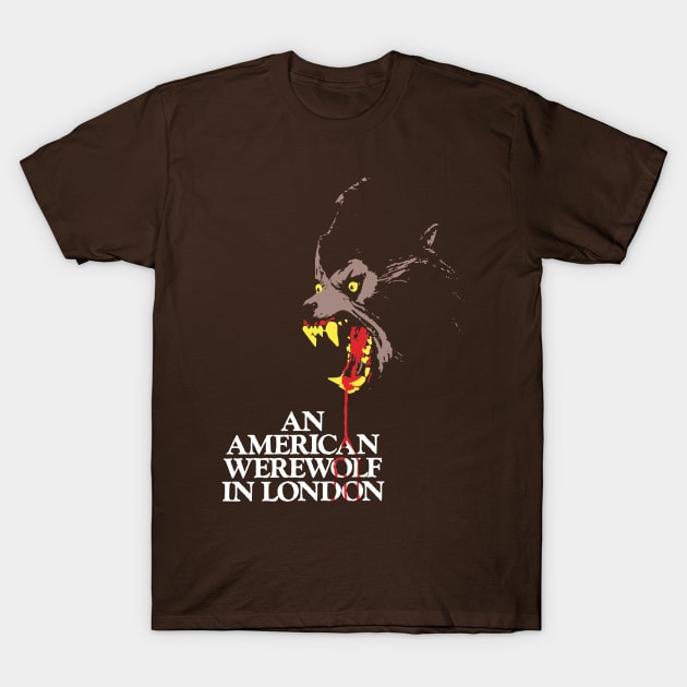 An American Werewolf in London | David Naughton | 80s | Fanart | Fan art T-Shirt by japonesvoador